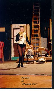 Carmen as Dorothy in 'Stepping Out'