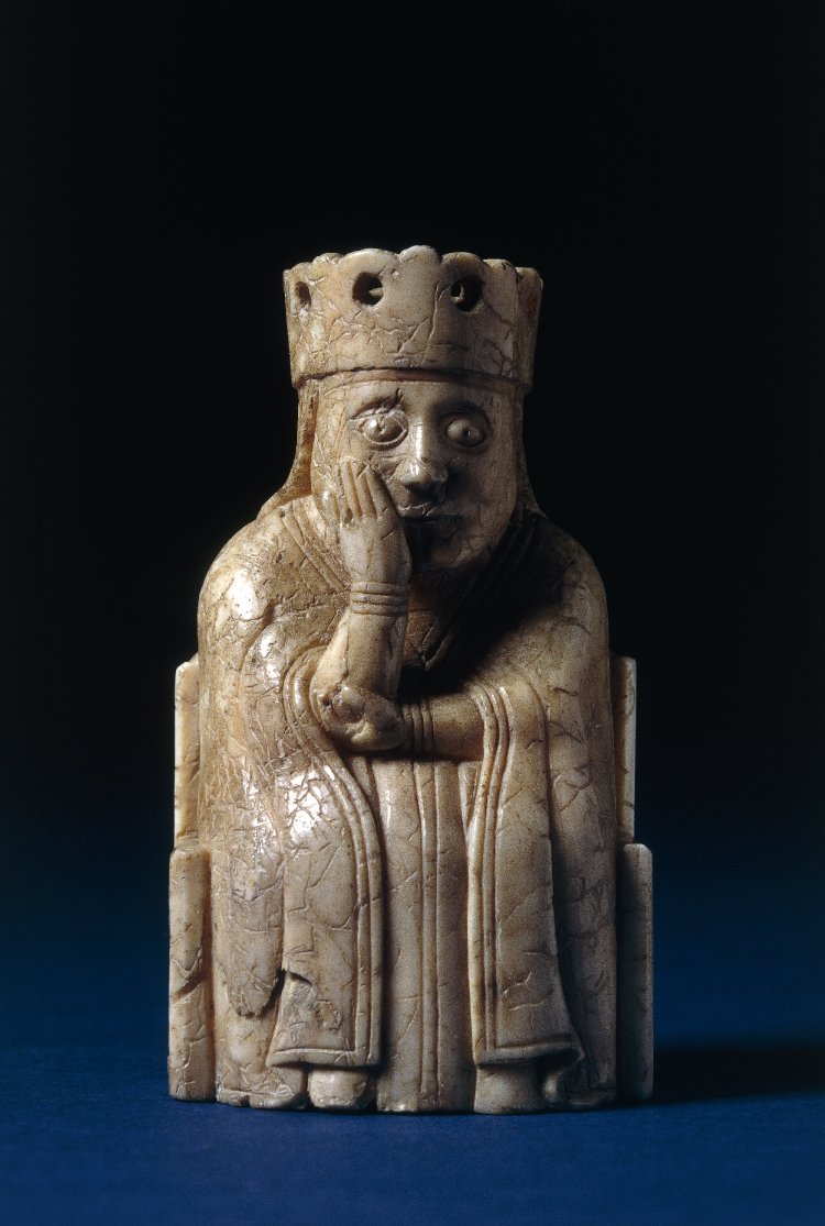 The queen from the Lewis chess set
