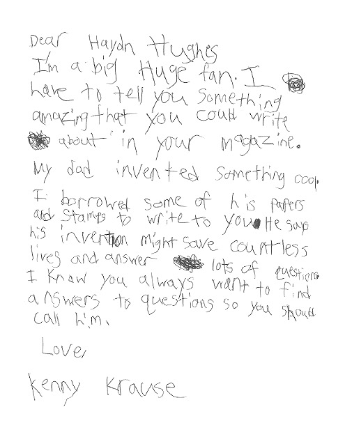 Kenny Krause letter