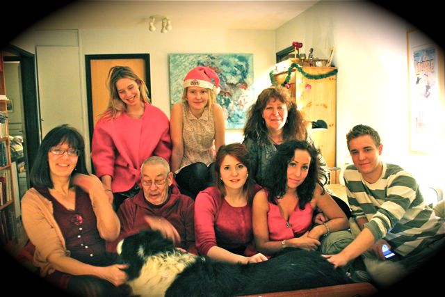 Falk with children and grandchildren